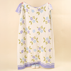 Blanket - Cozy Dreams Luxe Blanket-Scalloped Floral Periwinkle