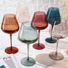 Glasses - Pastel Large Colored Crystal Wine Glass Set of 6