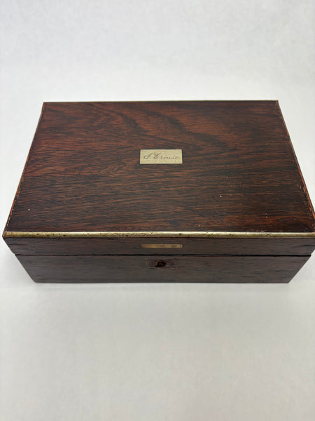 Estate Collection - Victorian Rosewood Jewelry Box