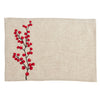 Napkin & Placemat Set - Embroidered Berry 8 pcs Set