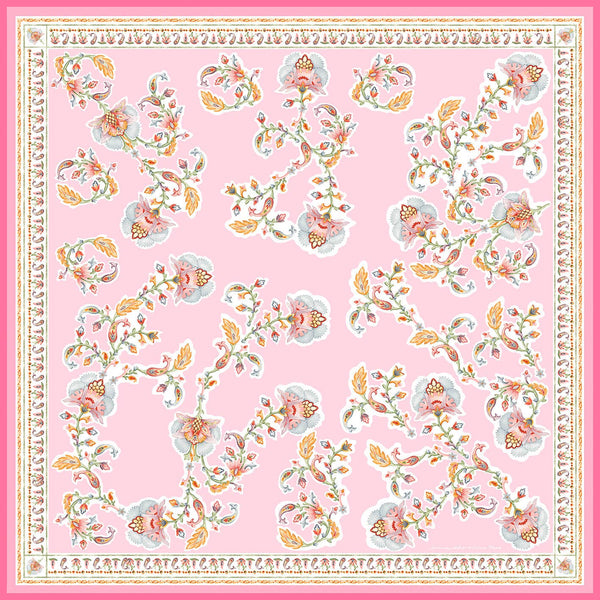 Scarf - Blush Charm Double Sided Silk Scarf
