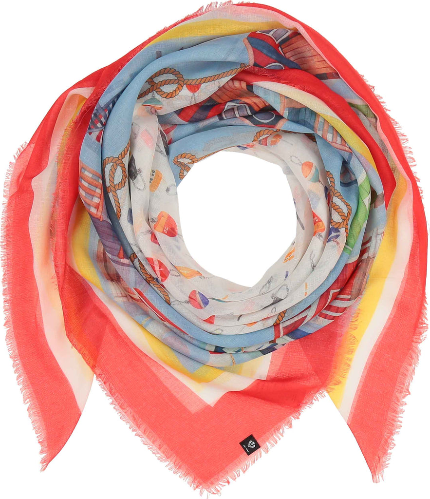 Scarf - On the Dock In True Blue