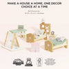 Wooden Dolls House Child's Bedroom Furniture