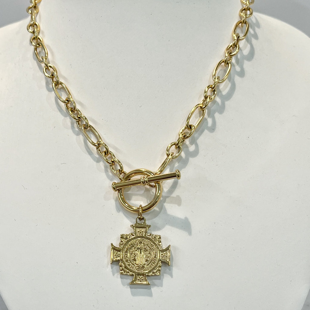 Necklace - Saint Benedict Toggle Necklace