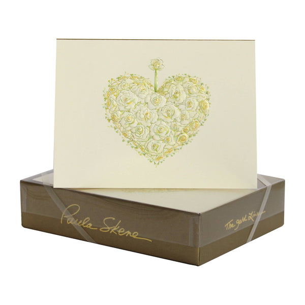Greerting Cards - All Roses Heart Blank Card