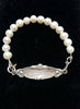 Bracelet - Baby  ID Bracelet Sterling & Freshwater Pearls