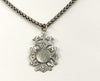 Necklace - Antique Sterling English Watch Fob Necklace