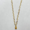 Vignette Necklace - Gold Flat Cable Chain - Various Lengths