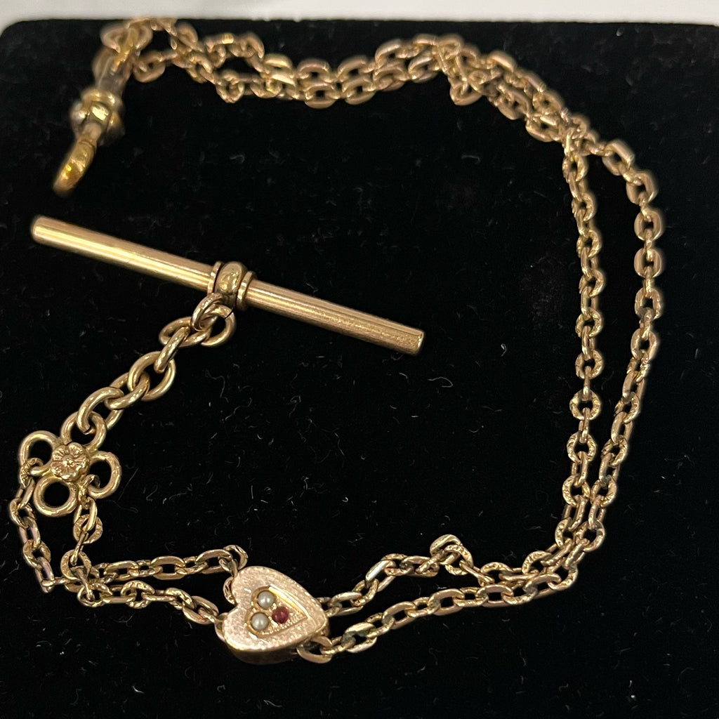 Estate Collection Vintage Gold Filled Watch Chain