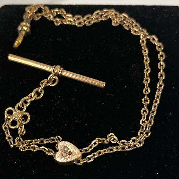 Estate Collection Vintage Gold Filled Watch Chain