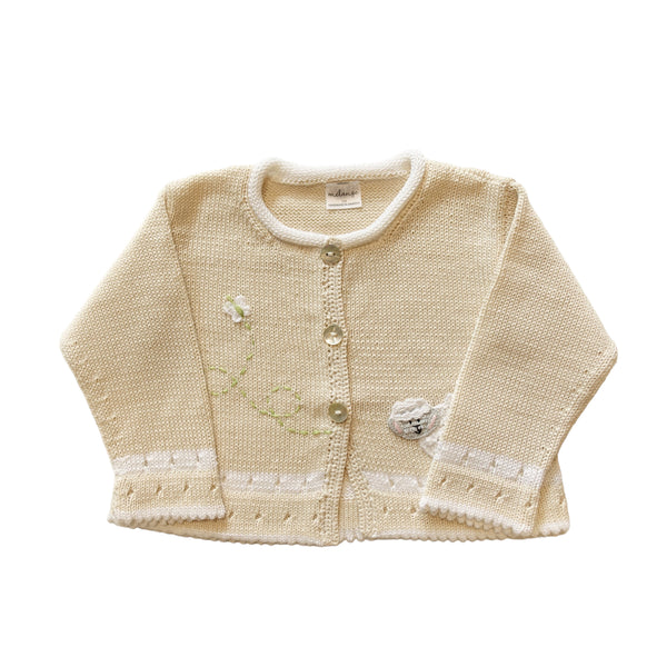 Baby - Lamb Cardigan - Ecru