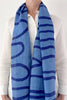 Scarf -  Linen Scarf: Loopy Blue & Blue