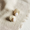 Earrings - Bali Pearl Studs in Brass or Gold
