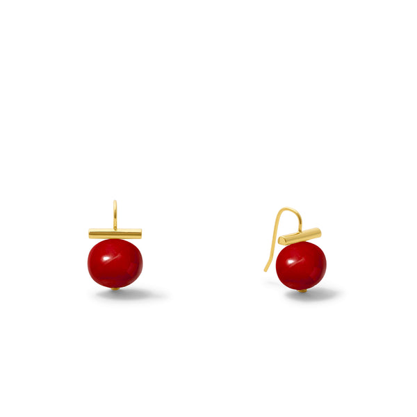 Petite + Sweet Pebble Pearls-Baby: Oxblood