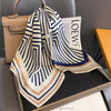 Scarf - Minimalist Striped Silk Scarf