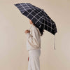 Umbrellas - Black Grid Compact Eco-friendly Duck Umbrella