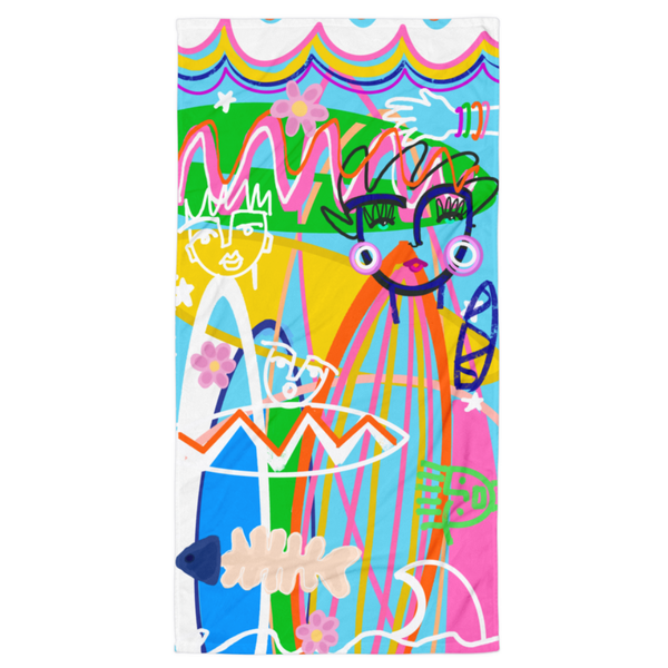 Beach Towel - She's a Catch - Towel