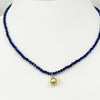 Lapis Stone Necklace w/Gold Filled Charm