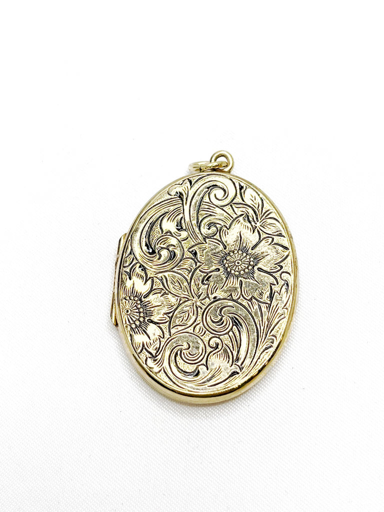 Estate Collection Gold Oval Locket