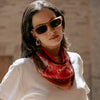 Scarf - Camilla - Silk Bandana - Red