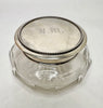 Estate Collection - Vintage Cut Glass and Silver Powder Jar