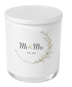 Candle - Mr. & Mrs. Linear Sprig Est 2025