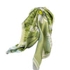 Scarf - Simple Floral Square Silk Scarf