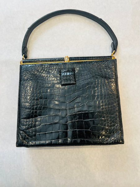 Estate Collection - Purse Vintage Lucille De Paris Alligator Handbag