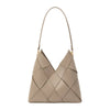 Purse - Phaedra Taupe Vegan Leather Shoulder Bag