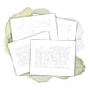 Coloring Pages: Book Stacks Paint Set