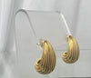 Earrings - Coral Textured Hoop