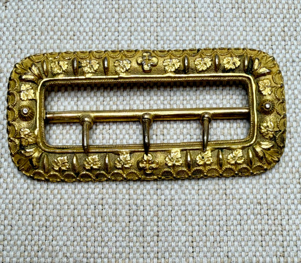 Estate Collection - Buckle - Gold Gilt Belt Buckle