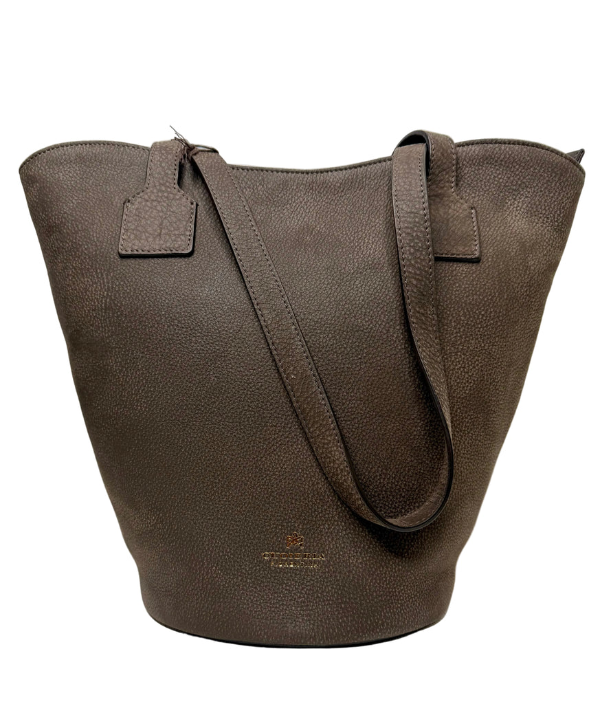 Cuoieria Florentina - Twin Shopping Bag in Nubuck Chocolate