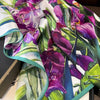Scarf - Vintage Purple Floral Silk Scarf