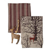 Hand Towel - Evergreen Deer Dishtowel & Christmas Ornament