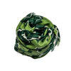 Scarves - Vinca Flower Print: Green