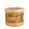 Oval Birch Bark Storage Container Hedgehog