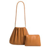 Purse - Carrie Pleated Vegan Shoulder Bag