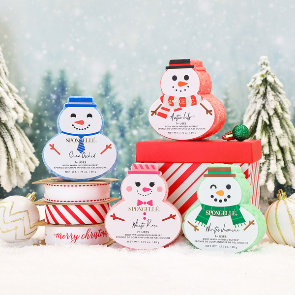 Spongelle Snowman Holiday Buffer  - Assorted Scents