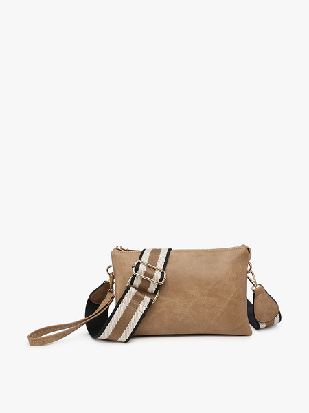 Purse - Izzy Crossbody w/Guitar Strap in Taupe