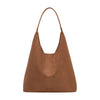 Purse - Eunice Tan Vegan Suede Tote Bag