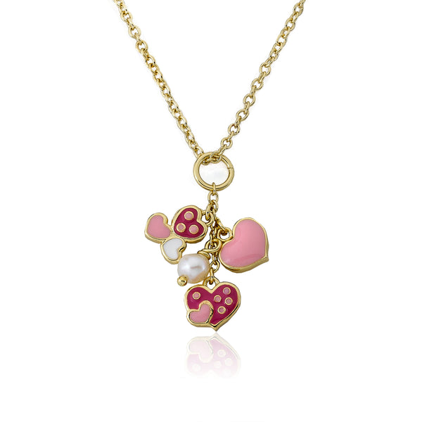 Necklace - Cute Heart Cluster Necklace