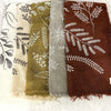 Bandana - Botanical Print Naturally Dyed Bandana