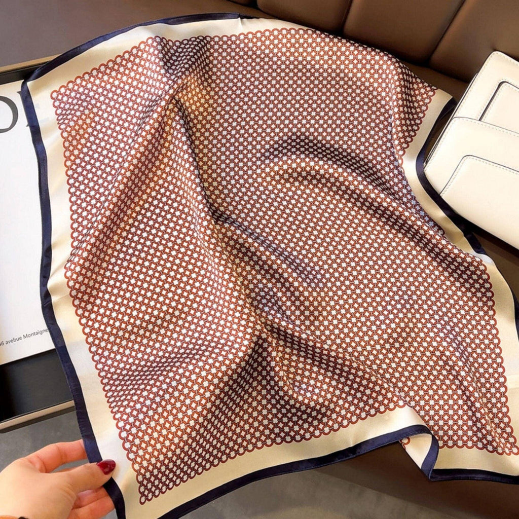 Scarf - Silk Polka Dot - Red