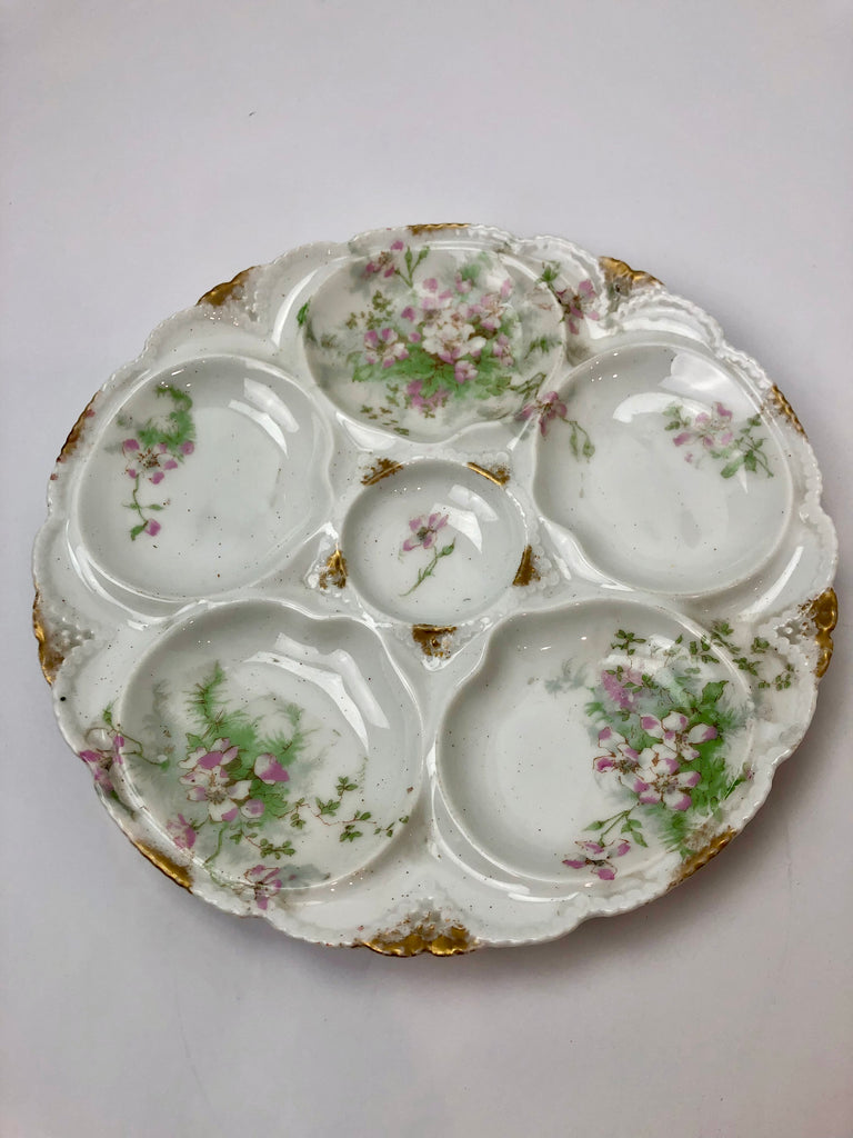 Estate Collection - Oyster Plate Theodore Haviland Limoge France Floral