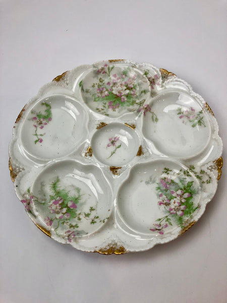 Estate Collection - Oyster Plate Theodore Haviland Limoge France Floral