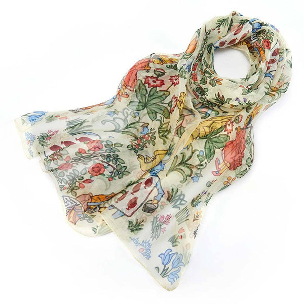 Scarf - Charles Voysey Alice In Wonderland Silk Scarf