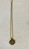 Necklace - Liberte Egalite Fraternite French Coin