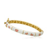 Bracelet - Enamel Heart Bangle: White