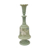 Estate Collection Bristol Glass - Green Ruffle Lidded Vase